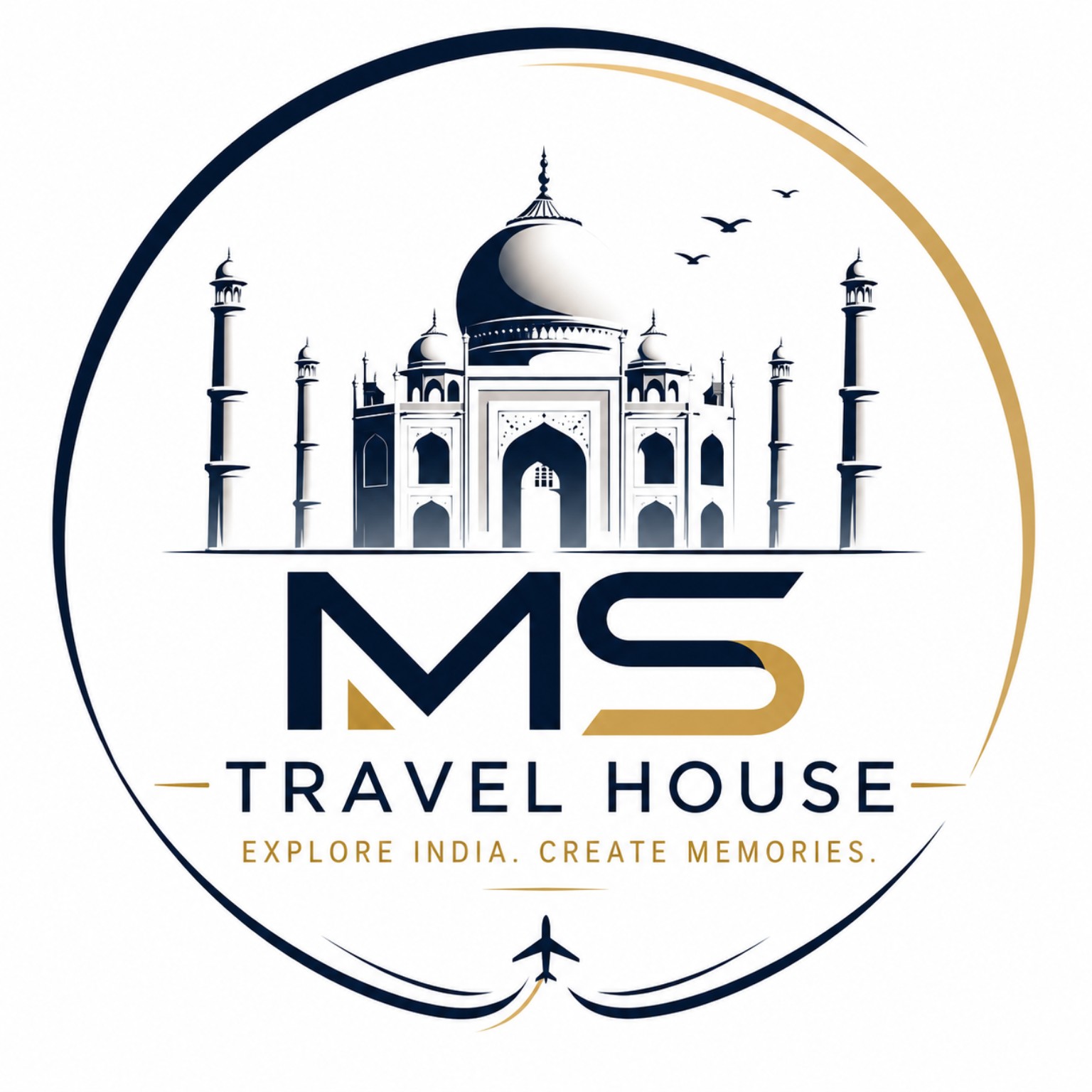 MS Travel House logo